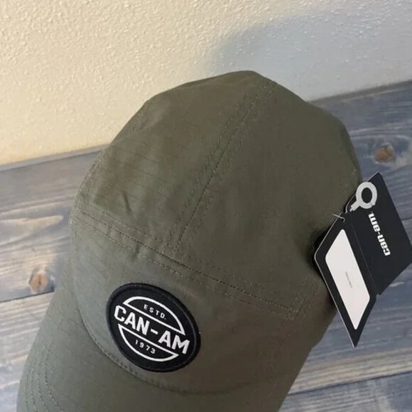 Can-Am Racing Army Green 5Panel Snapback Cap-NOS(HT4) - Picture 3 of 8